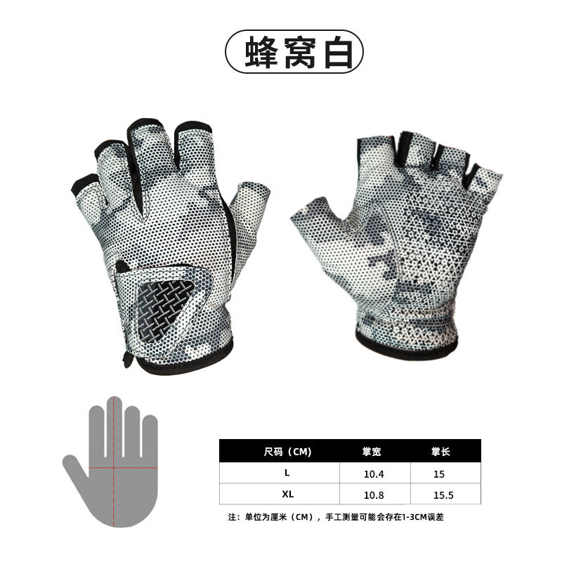 Jane Pula Shirley non-slip fishing gloves wear, sun, breathable